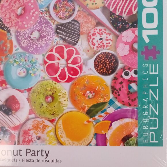 Donut Party 1000 Piece Jigsaw Puzzle by Eurographics NEW SEALED * READ - Picture 4 of 4